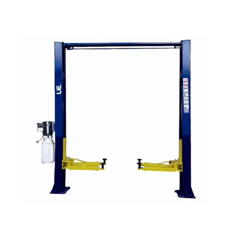 UE-2PG4.5T  4T Manual two side release CE certificate hydraulic car lift with beam