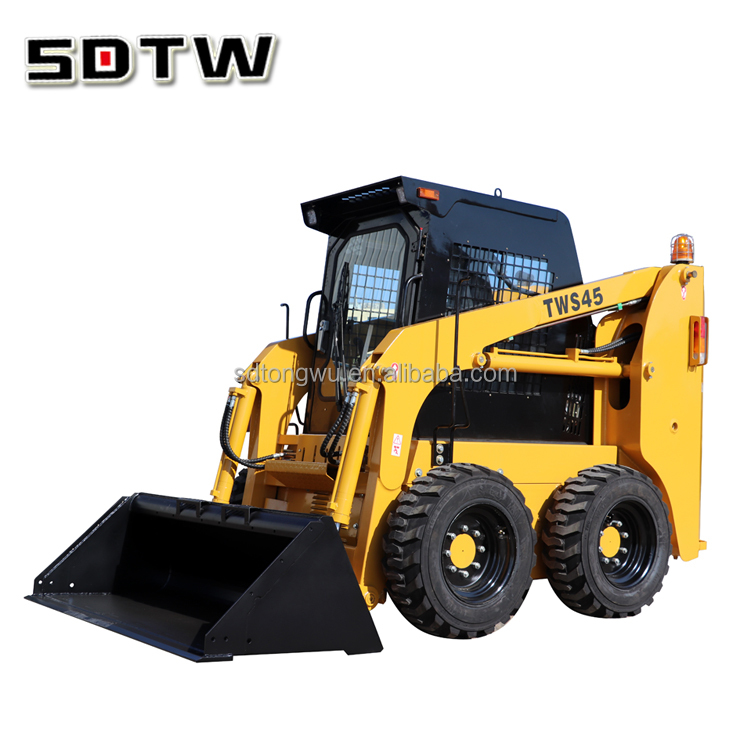 Маленький мини-колесный погрузчик с бортовым поворотом SDTW TWS45, 45 л.с., 50 л.с., 60 л.с.