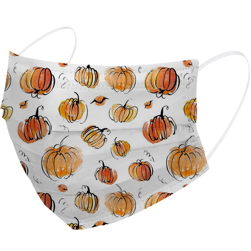 More Competitive Price Disposable 3 Ply Flat Earloop Custom Facemasks For Halloween