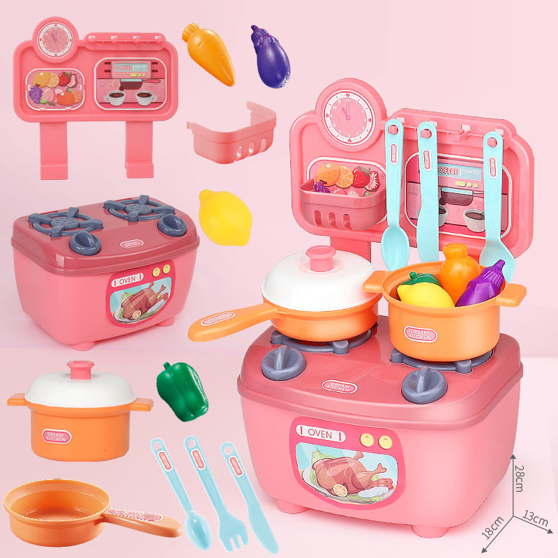 Children Girl Mini Play Happy Cooking Kids Set Kitchen Toys