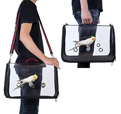 Bird Parrot Carrier Travel Carriers Lightweight Pets Birds Travel Cage with Perch