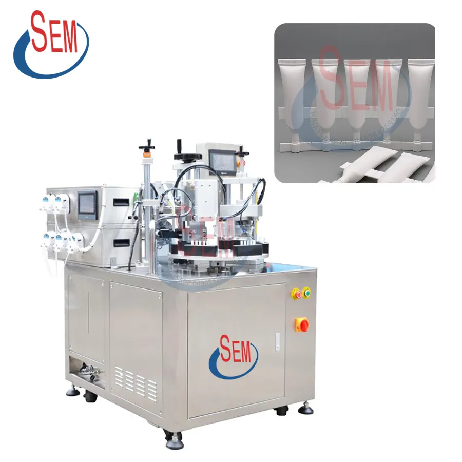 16 Working Stations Automatic Chemical Industry Metal Soft Tubes Filling Sealing Machine