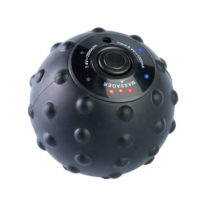 Vibrating Massage Yaga Ball Rechargeable Portable Electric Massage Ball Therapeutic Back and Muscle Massage Roller