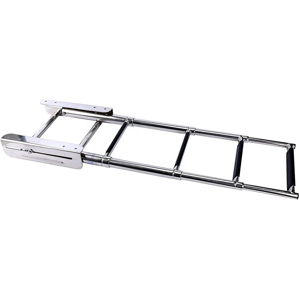 Marine Boat Rear Ladder Compact Telescopic Ladder Telescopic Ladder with 4 Steps