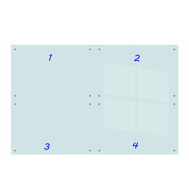 Reusable Dry Erase Tempered Glass Writing Whiteboard for memo board
