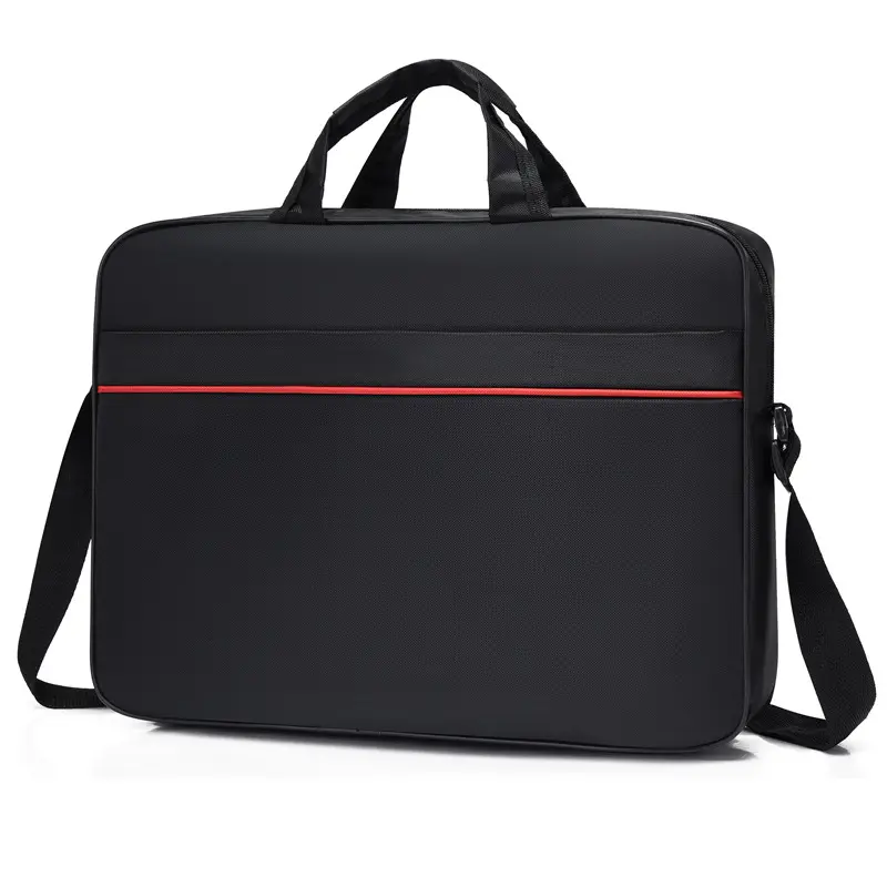 Custom Printed Logo Lightweight Laptop Shoulder Bag Protective Vertical Laptop Bag With Strap