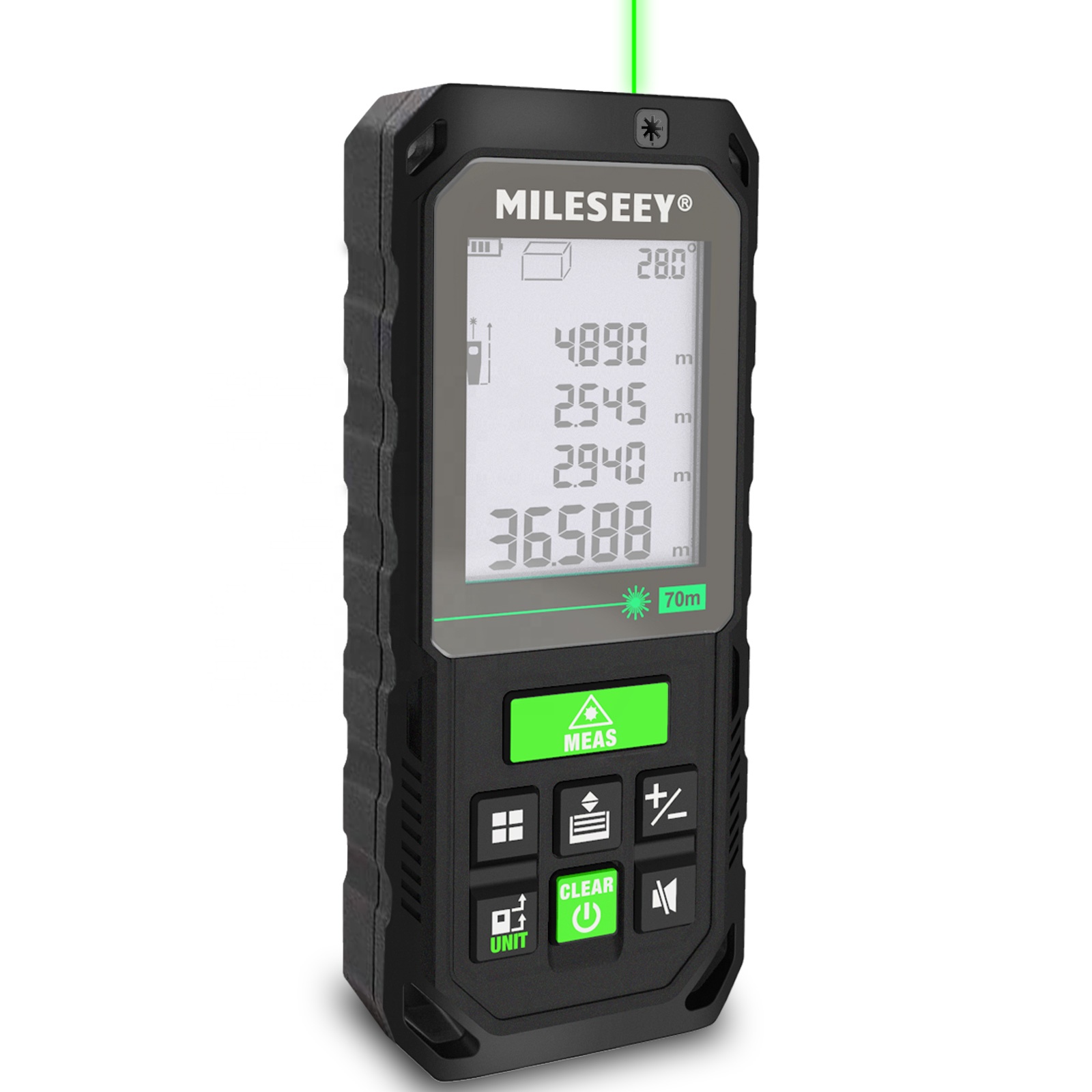 Mileseey S8G 100m Rechargeable Battery Green laser distance meter laser distance measure