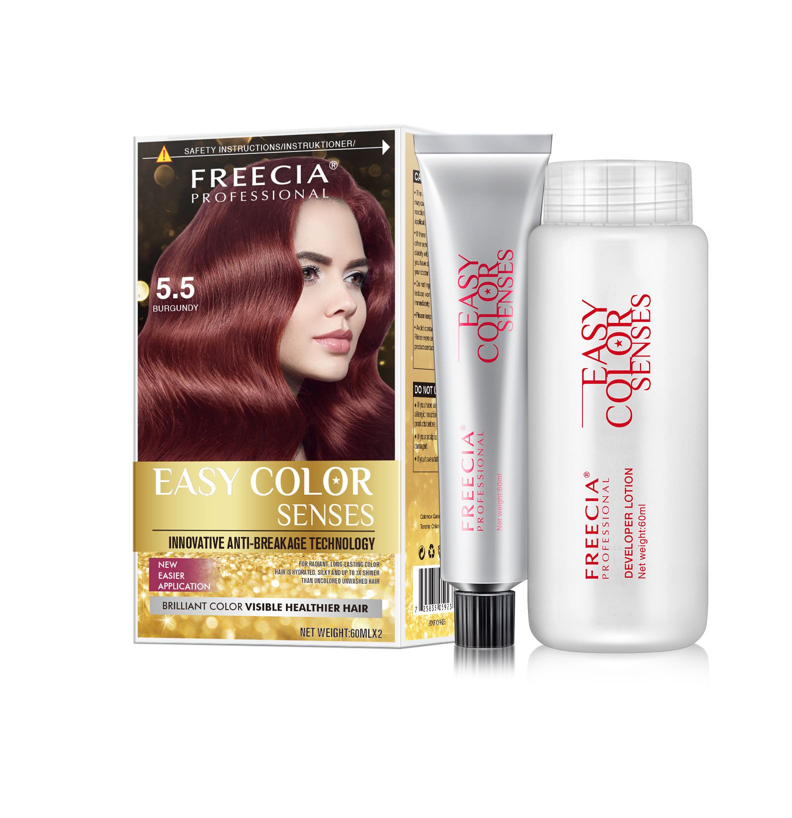 Freecia easy home use permanent hair dye kit