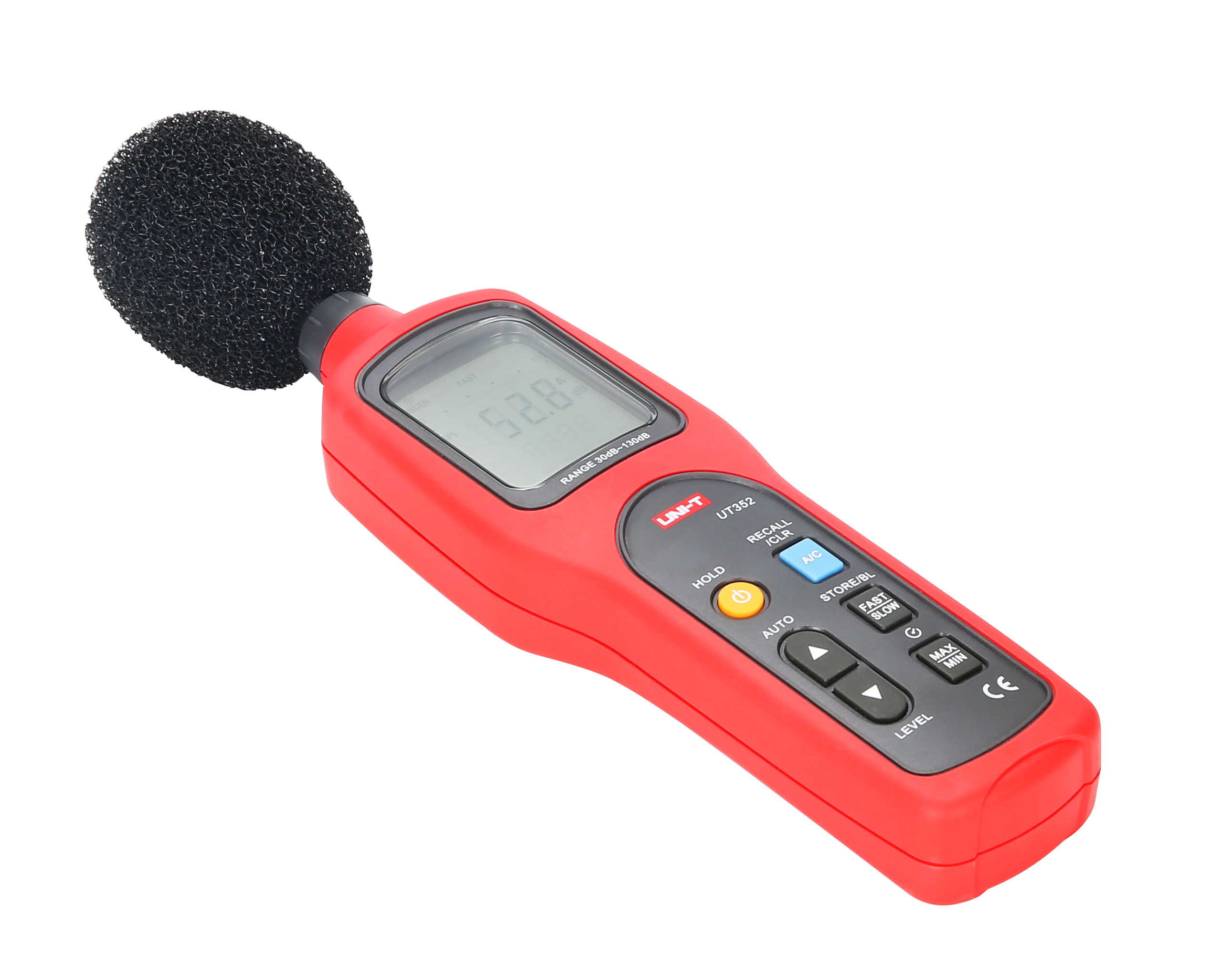 UNI-T UT352 цифровой измеритель уровня звука 30 ~ 130dB 31,5 H ~ 8000 Гц шум мониторы тестер частоты 31,5 Гц ~ 8000 Гц с функцией сигнализации