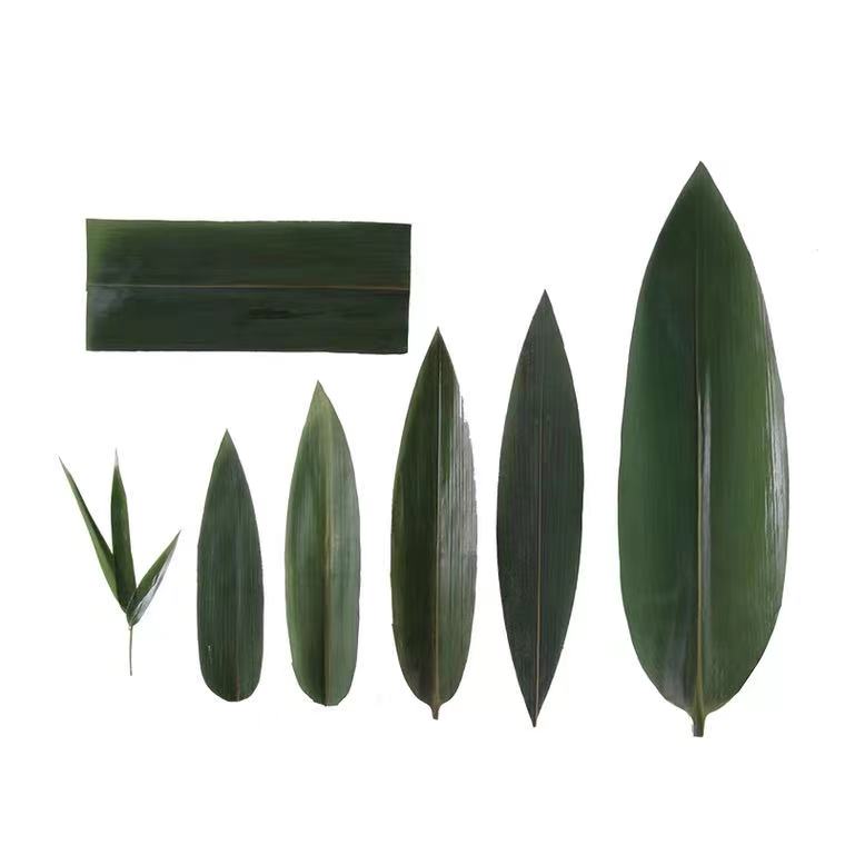 Organic Fresh Sushi Bamboo Leaves food plate decoration barbecue serving tool