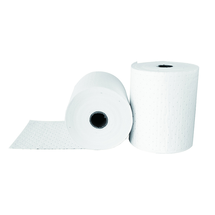White Melt-blown Oil Spill Control Absorbent Sheet Oil Absorbent Cotton Roll (Light)