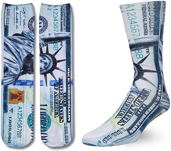 Funny Socks for Men Boys Crazy Designer Cool 3D Print Basketball Tube Socks
