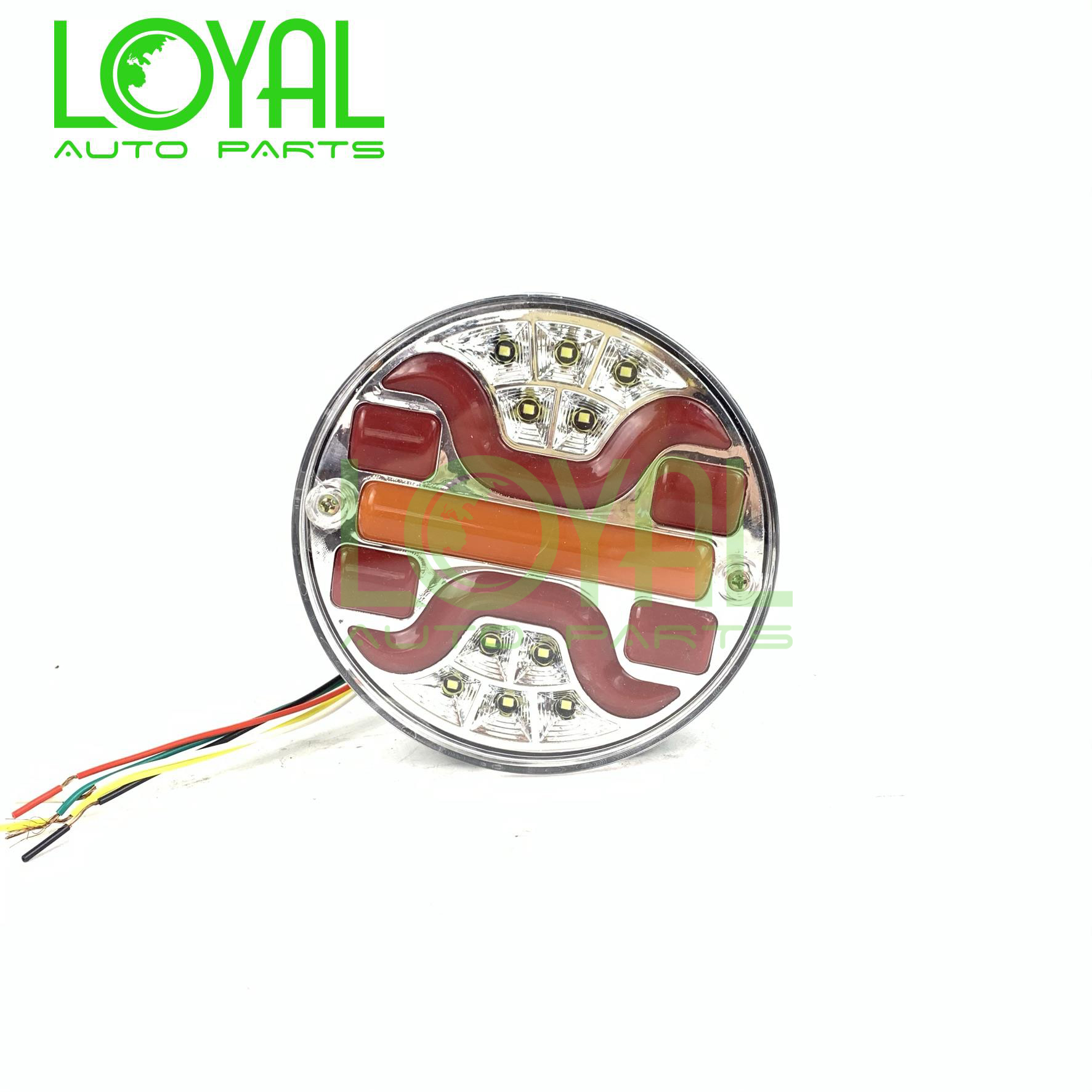 Новый стиль 4 ''LED 12 В/24 В резиновое кольцо Круглый комбинированный светодиодный задний фонарь со вспышкой 1 Покупатель 4-дюймовая круглая лампа для петличного грузовика