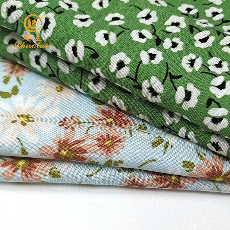 Fabric for Clothes Rayon Viscose 100% Viscose Woven Plain Printed Fabric Printed Dress Poplin Fabric Hebei Professional Service