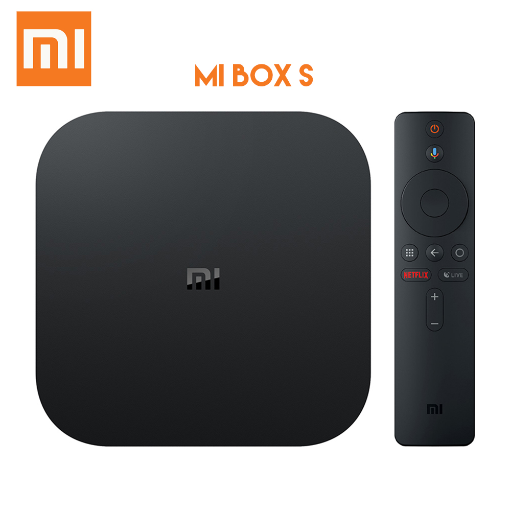 Amazon популярный товар Mibox s 4K HDR 2 Гб ОЗУ 8 Гб ПЗУ WiFi Mi Box S глобальная версия Android TV оригинальная телевизионная приставка Xiaomi
