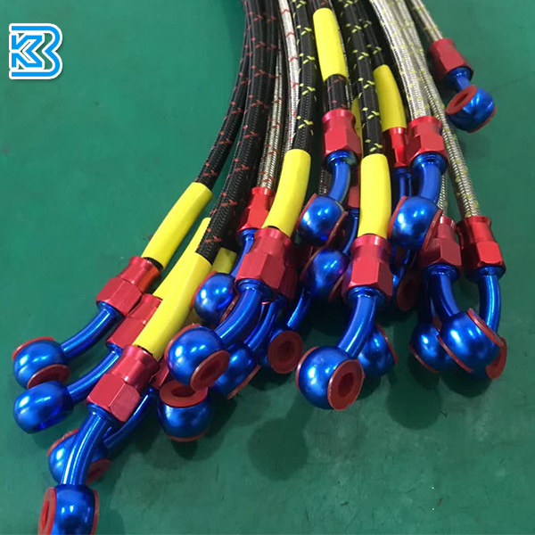 -3 3an an3 AN-3 03AN/JIC 3,2 мм 1/8 дюйма нержавеющая сталь, плетеный шланг из ПТФЭ для тормозного масла для мотоцикла