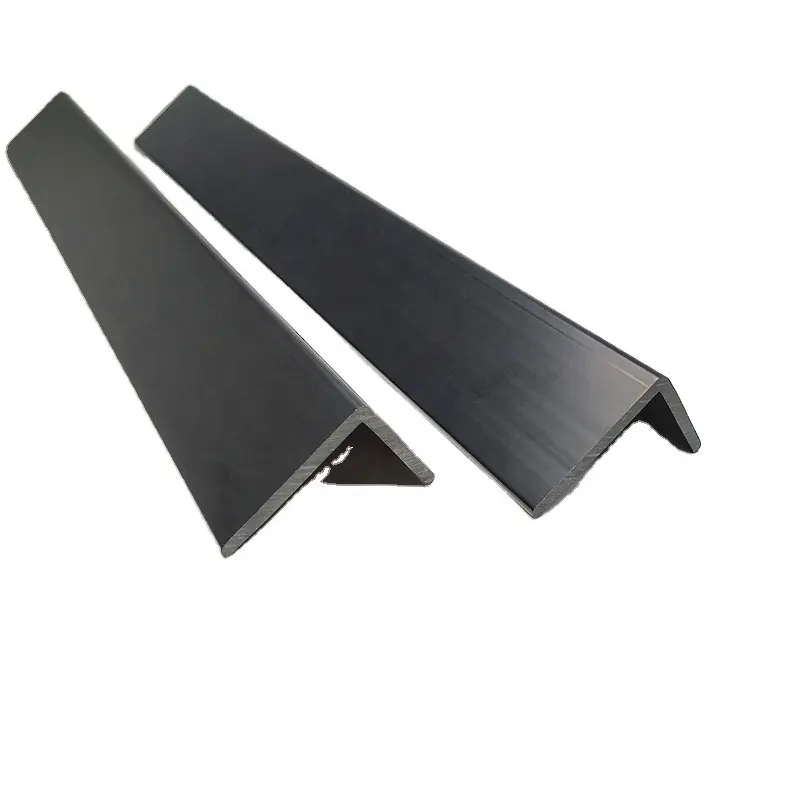 L Shaped Black UPVC Rubber Angle Corner Trim Home Use Pallet Edge Protector Plastic Rigid
