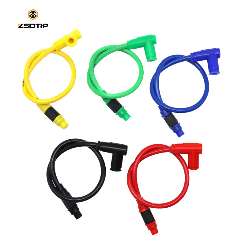 ZSDTRP motorcycle Ignition system 57cm spark plug wire high quality silicone rubber excellent acceleration characteristics