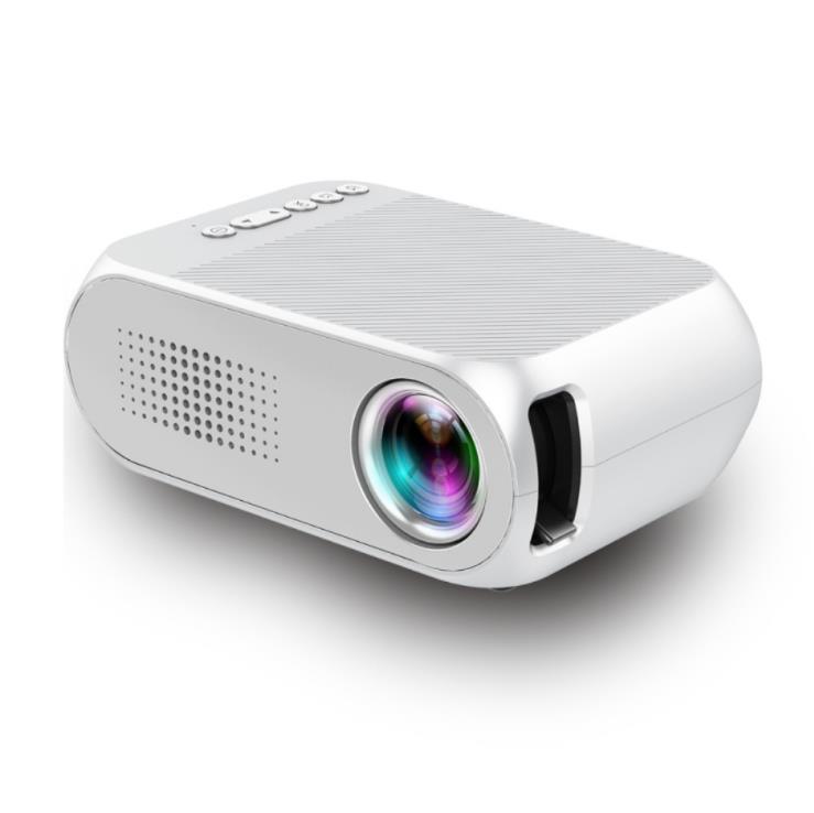 Портативный светодиодный мини-проектор 3,5 мм с поддержкой аудио 1080P HD YG320, USB-проектор с воспроизведением, 600 люмен, домашний медиаплеер