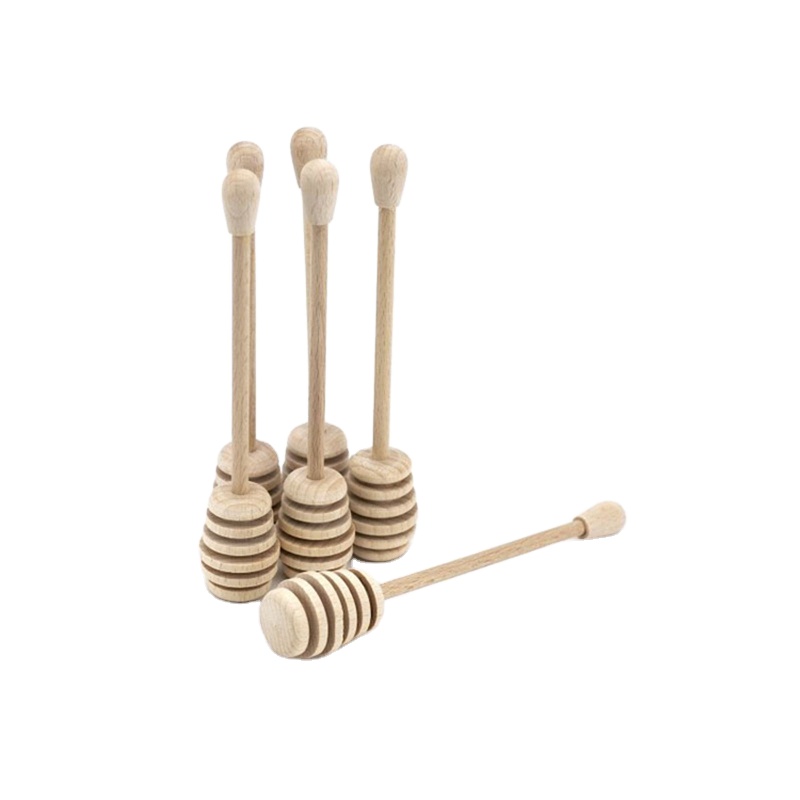 Wholesale lovely shape wooden honey sticks spoon for export