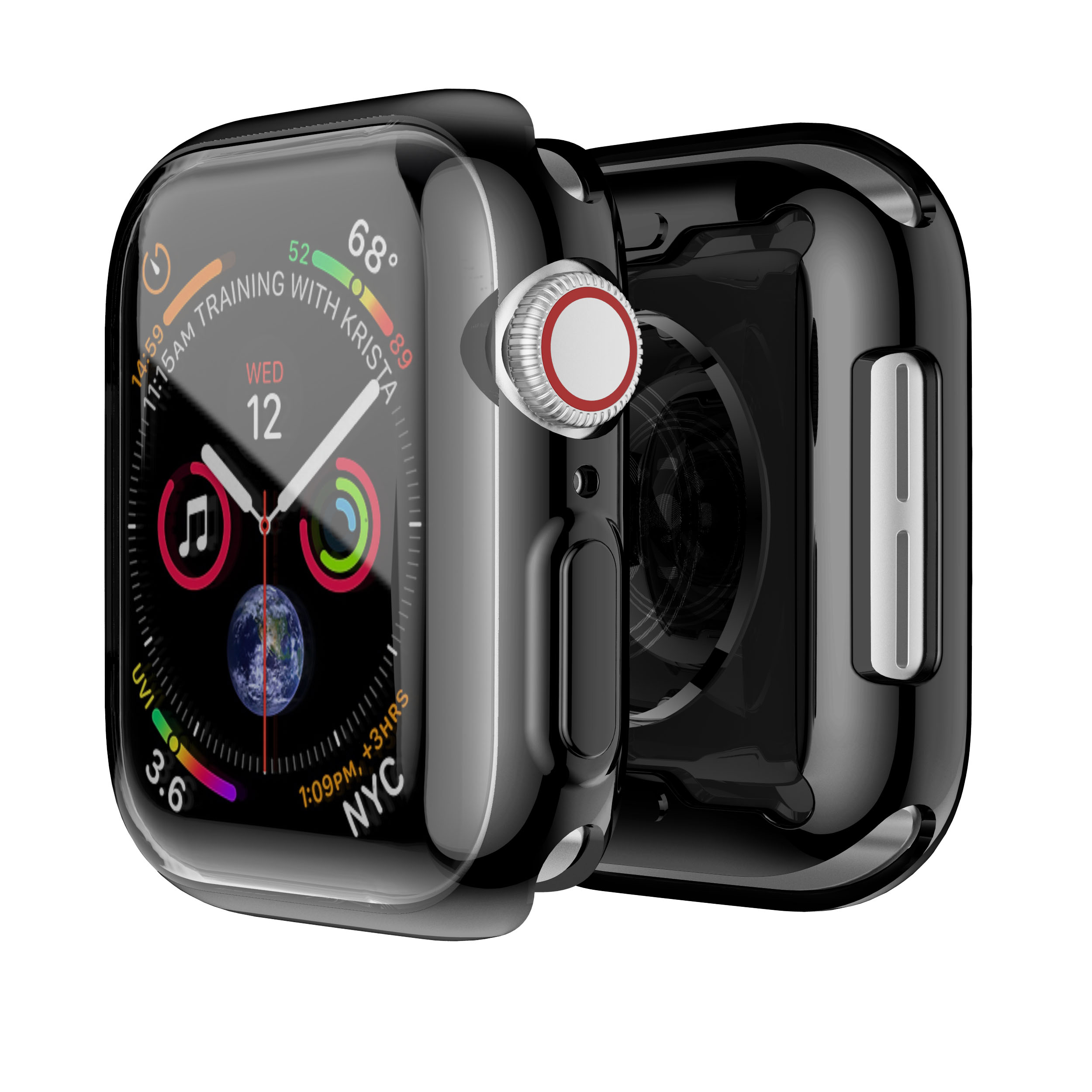 Чехол для часов Eraysun, Ультратонкий чехол для Apple 4 40 мм 44 мм, мягкий прозрачный чехол из ТПУ для iWatch 5