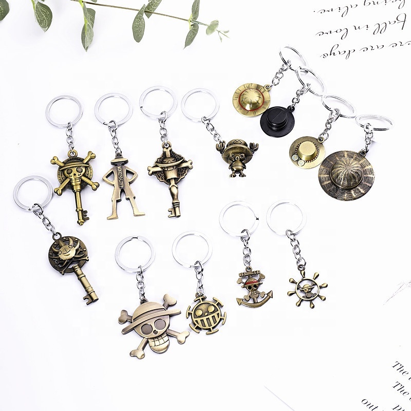 Custom Brass Road Keychain Personality Metal Pendant Creative Gift Keychain