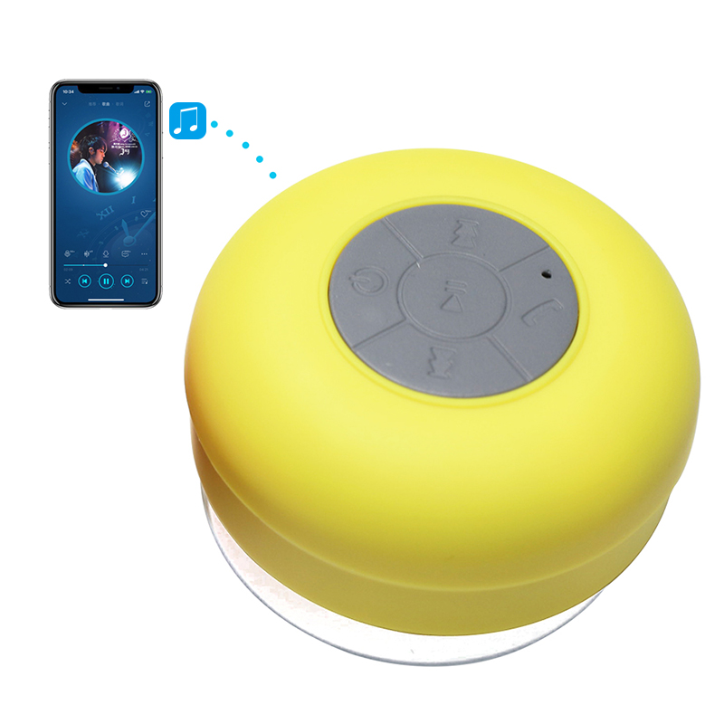 Китайский производитель, лучшее качество, желтый круглый мини-bluetooth-динамик с микрофоном