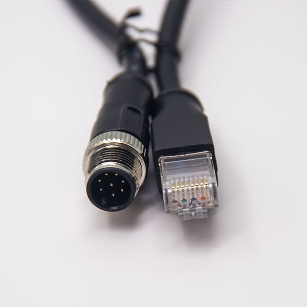 Индивидуальная длина/цвет/штырь/код промышленный кабель Ethernet штекер 8 штырьков штекер A код M12 к RJ45