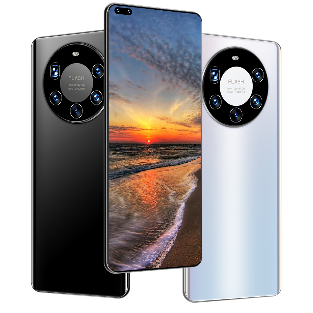 2021 Huwei новый дизайн Mate40 pro смартфон 7,3 дюймов с 6 + 128 Гб большой объем памяти также смартфон мобильный телефон с 4G/5G Dual Sim карты