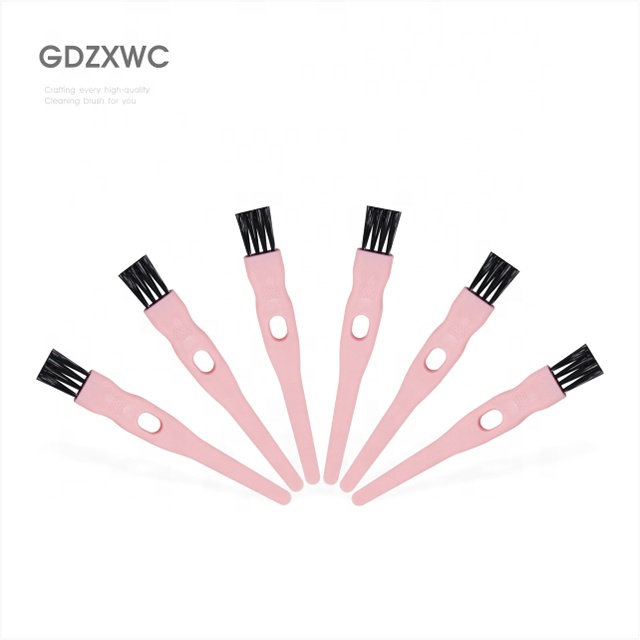 PP 2-in-1 Ended Round Scraper pink small brush cleaning accessories and kitchen cleaning Household Items