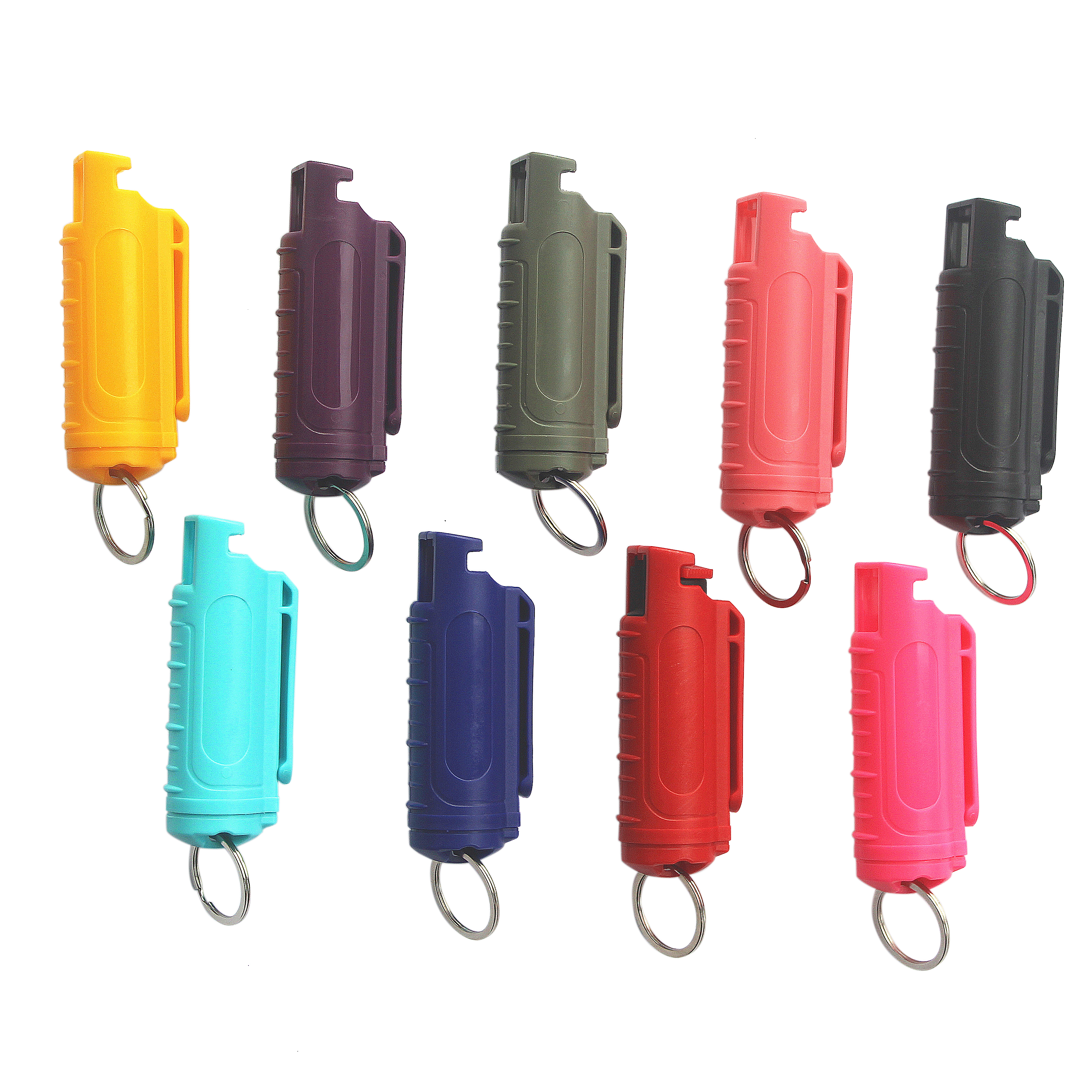 In Stock Premium Quality Hard Case Plastic Shell For 20ml Pepper Spray Belt Clip Self Defense Pepper Spray Keychain For Women