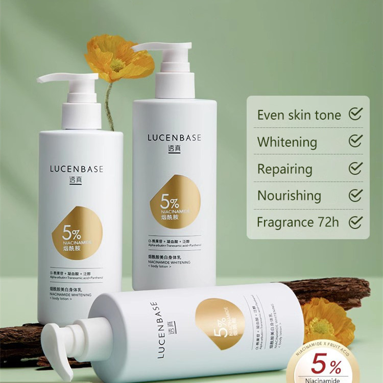 Wholesale 5% Niacinamide Lightening Cream Perfume Natural Skin Whitening Body Lotion