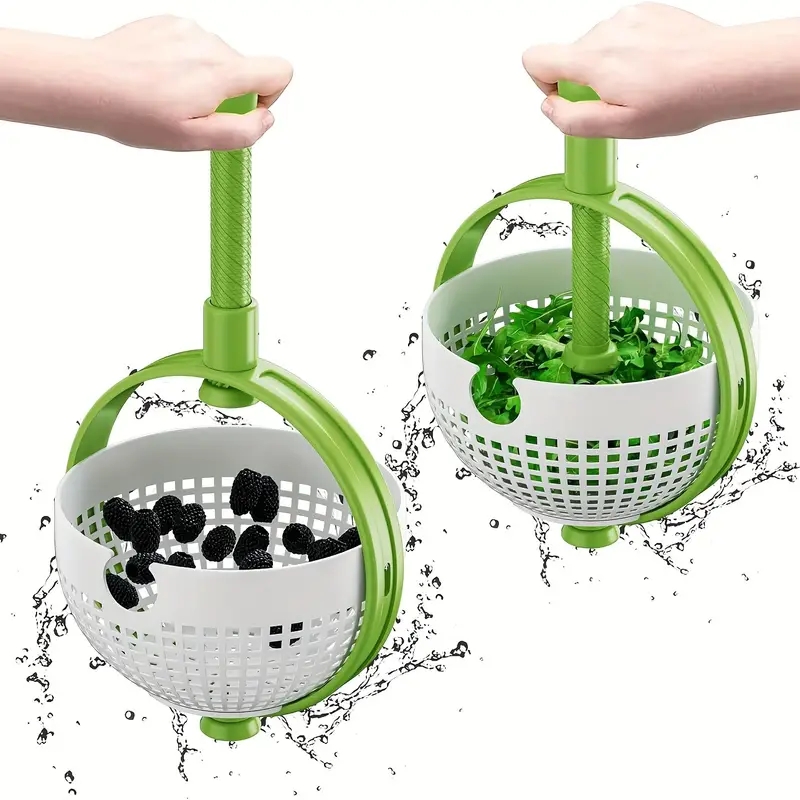 Multifunctional Fruit and Vegetable Washer and Drainer - rotating drainage basket Efficiently Clean and Kitchen drainage tools
