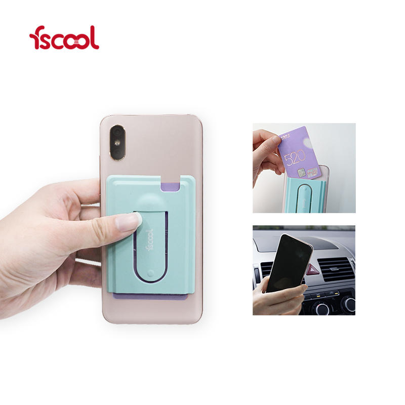 Newest Product 2020 Multifunctional Car Phone Card Holder Cell Phone Wallet Card Bag Mobile Phone Stand