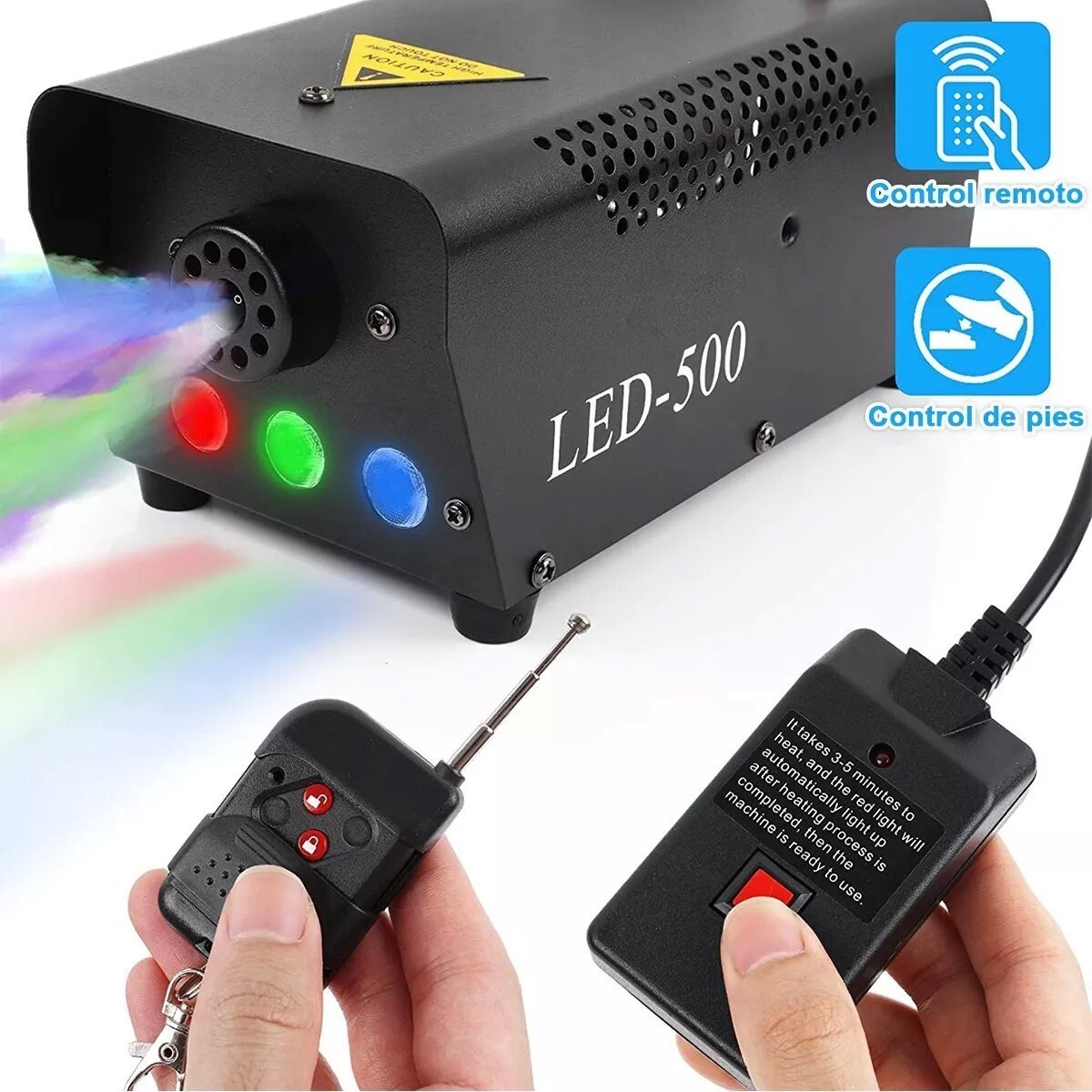 LED Professional Dj Show Party Equipment 500w Fog Machine Rgb 3in 1 Wireless Remote Control Lights For Stage light Party Effect