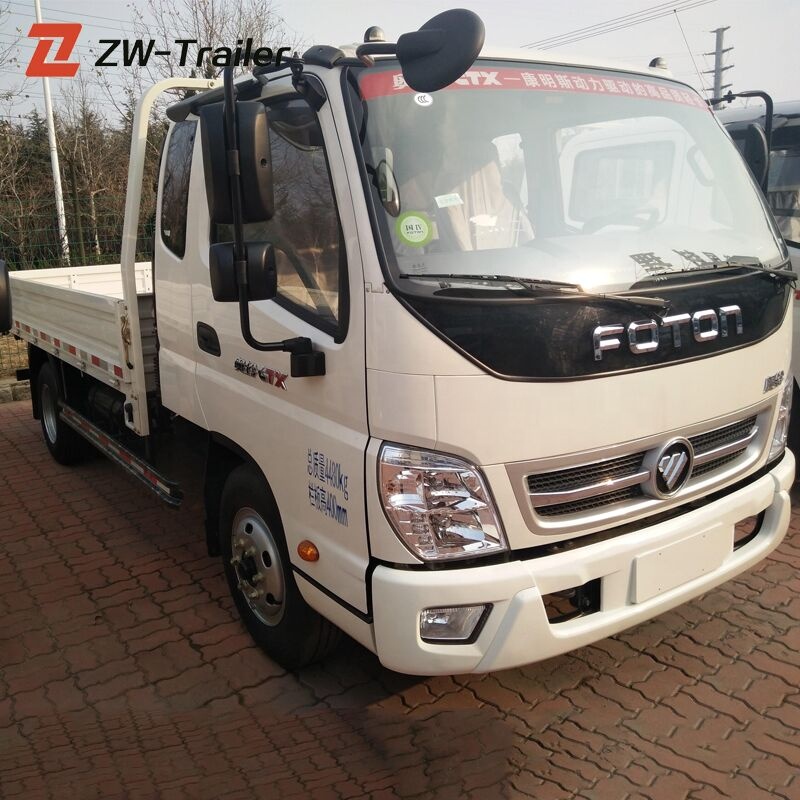 China Foton cheap price Used 4x2 85 116 120hp 154hp 5 tons Diesel Sidewall Light Cargo Trucks