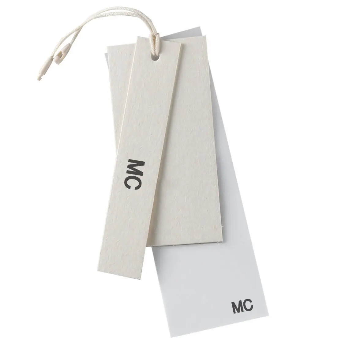 Eco-friendly Garment Fashion Cardboard Printed Logo Swing Label Name Price Clothes Hang Labels PVC Cover Tag