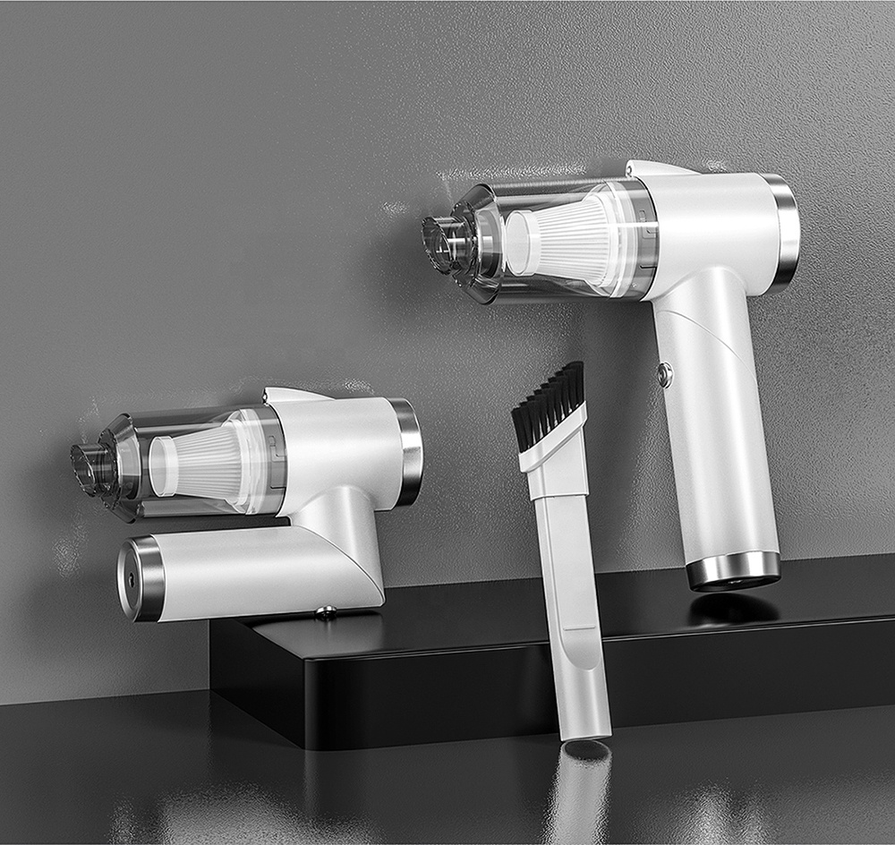 Mini Wireless Handheld Rechargeable 120W 5V 6000pa Portable Car Vacuum Cleaner with LED light