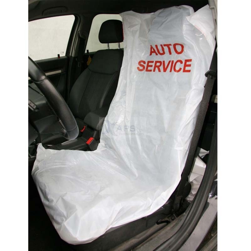 Заводская цена OEM индивидуальный логотип чехлы на сиденья для разных автомобилей Одноразовые Белые автомобильные чехлы дизайнерские Пластиковые чехлы на сиденья