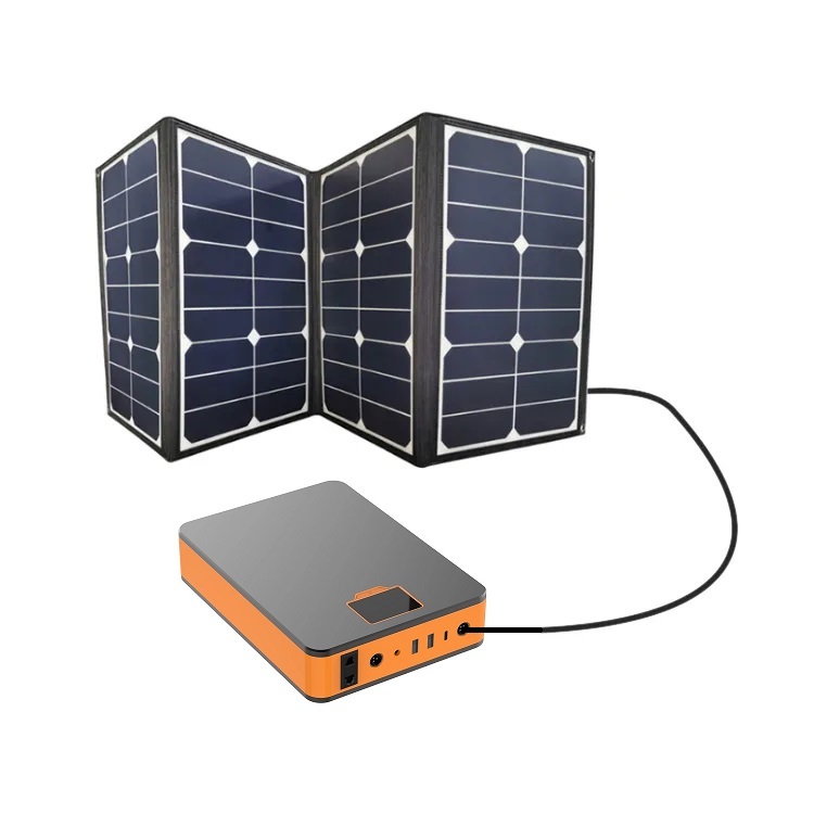 300Wh Rechargeable Lithium Ion Storage Battery Solar Panels Portable Power Station AC DC USB Quick Charge Solar Generator