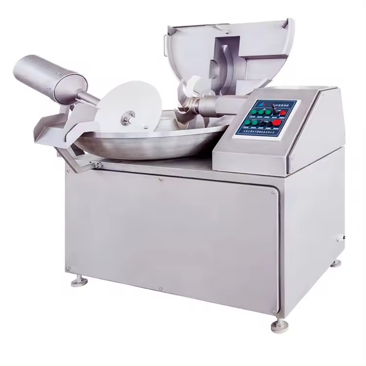 Meat and Vegetable 40L 80L 125L 200L per batch litre automatic vacuum meat bowl cutter meat chopper machine silent bowl cutter