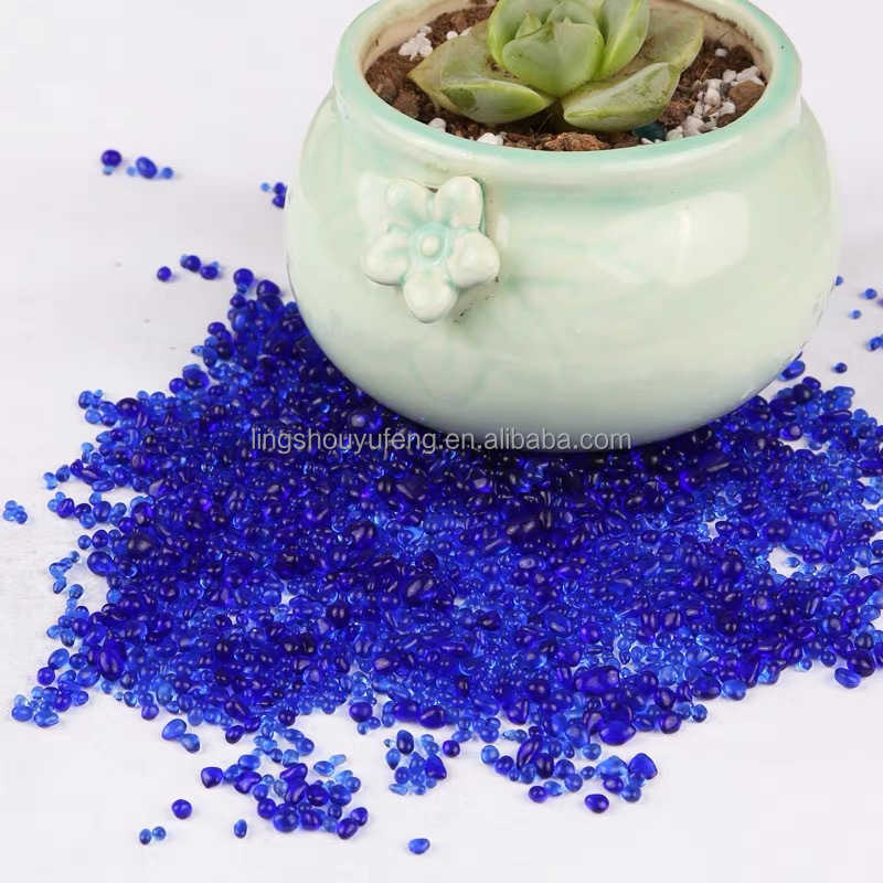 Crystal glass beads for decoration colored glass rocks good quality glass beads