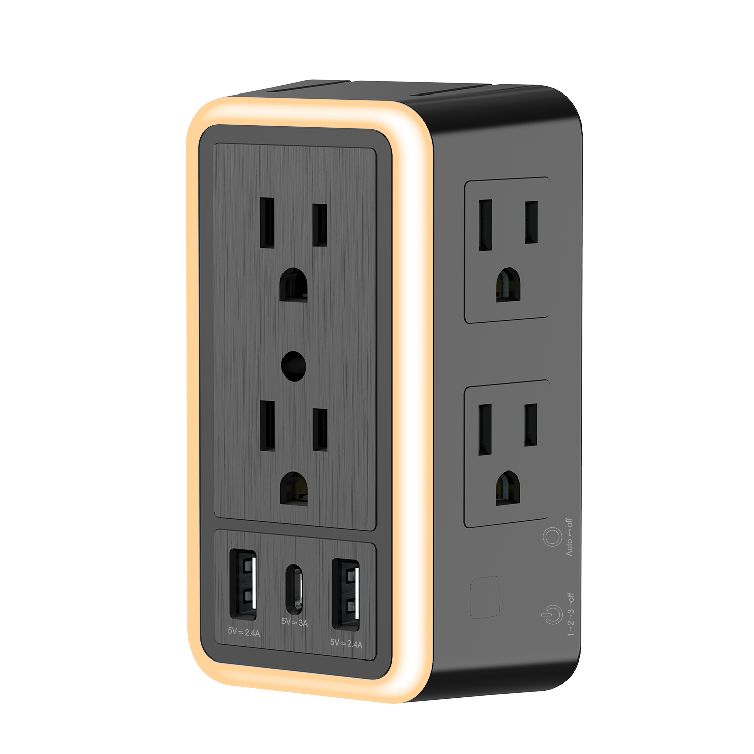 Силовая полоса башня 6 розетка настенная электрическая вилка USB блок питания