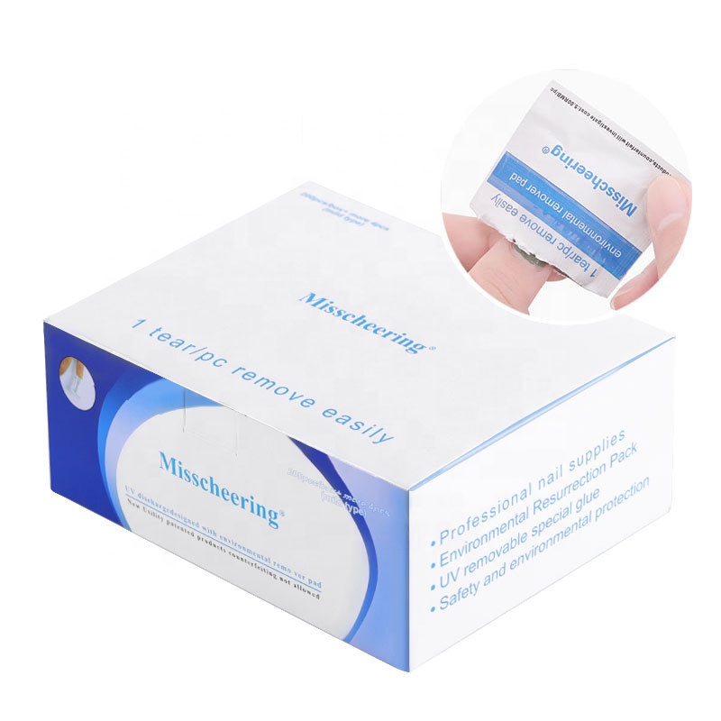 100pcs Alcohol Pads Nail Gel Remover Cleaning Manicure Accessory Tool