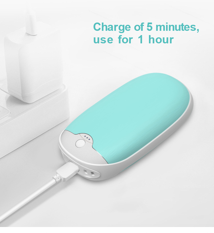 Ion Battery Electric Hot Hands Hand Warmers Power Bank Reusable Rechargeable Hand Warmer