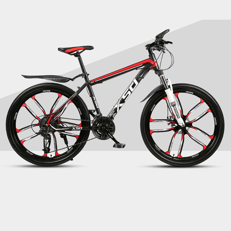 High-carbon steel adult bike,suspension fork disc brake road bike bicicletas ,mountain for sale