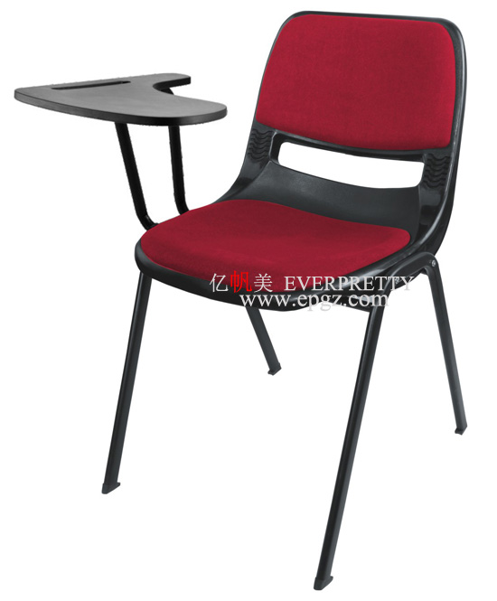 Wholesale High Quality School Furniture Plastic Sketching Chair with Wooden Writing Pad for Students
