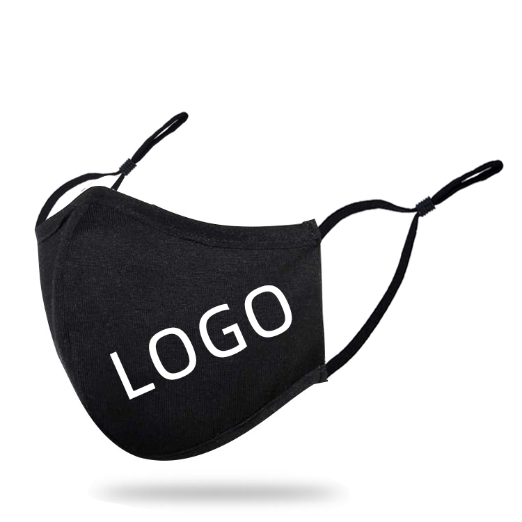 Wholesale Custom Polyester Printed Breathable Reusable Silver ion Cotton Fabric Face Mask