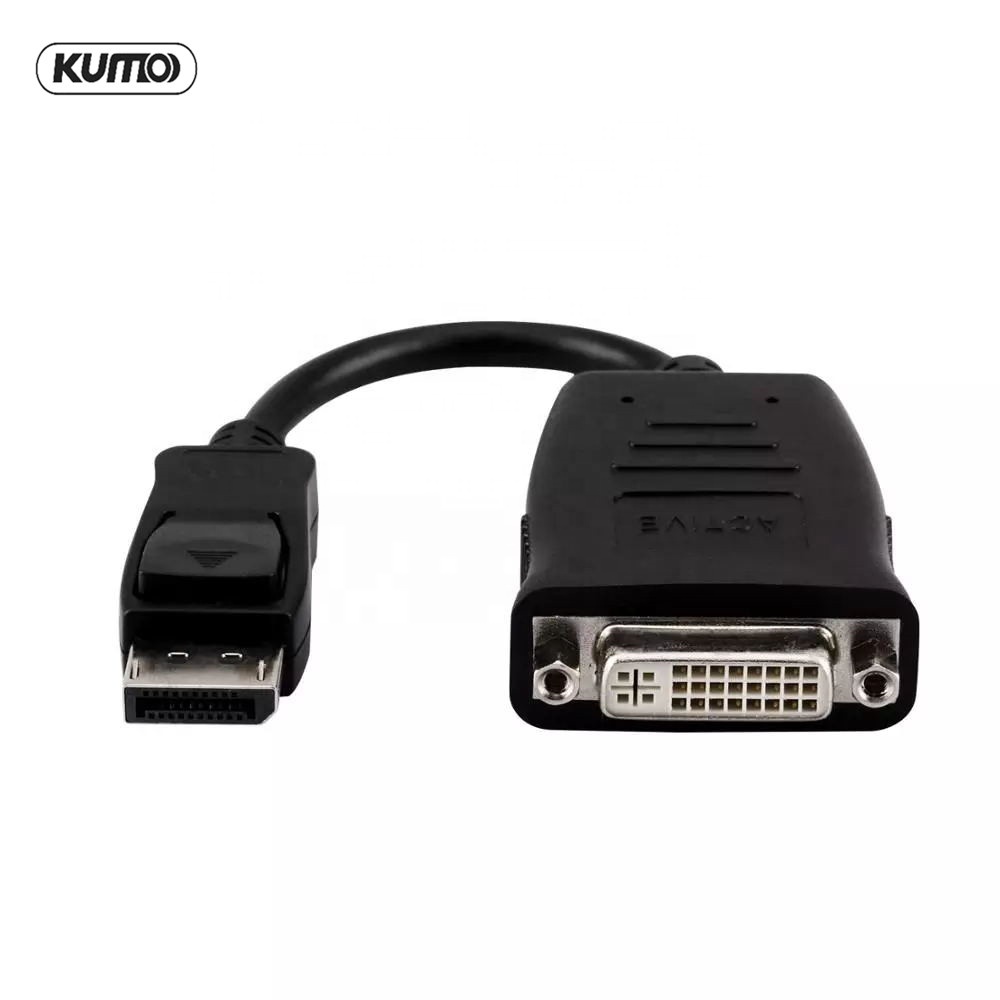 Кабель адаптера Full HD 4K 30 Гц 60 Гц Active Displayport штекер-гнездо DVI