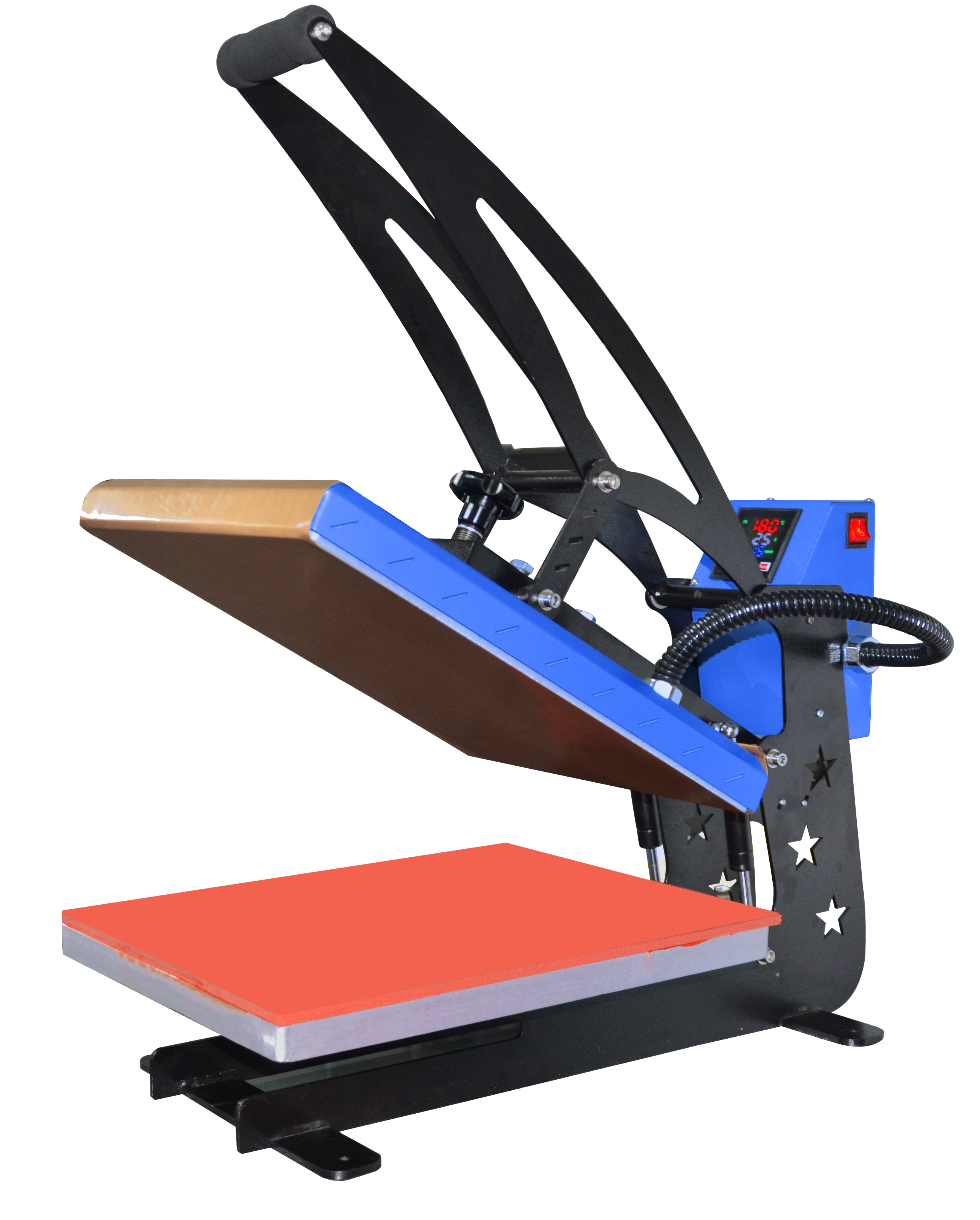 Single Station Manual High Pressure Heat Press Machine Flatbed Printer Fabrics Print Machine Manual